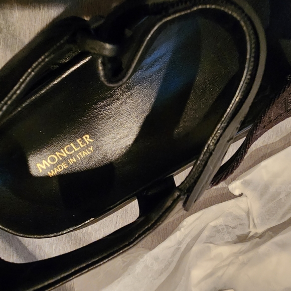 NWT Moncler Catura Black Sandals Size 40 - Picture 10 of 14
